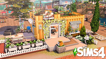 Bright Tiny Container Home 🌱 | NO CC | The Sims 4 Speed Build