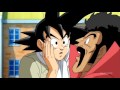 Goku receives a satan punch from mr satan  super dub