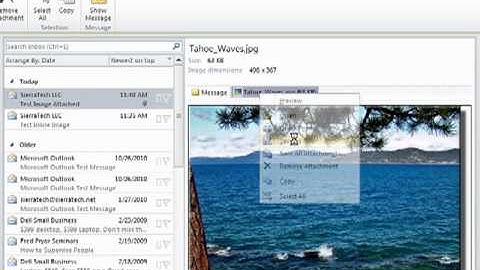 How to Save Embedded In-Line Image or Attached Picture to Computer Outlook 2010/2007