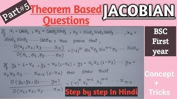 #jacobian #bscmath #calculus #theabhijeetacademy Jacobian and Theorem based question in Hindi #5