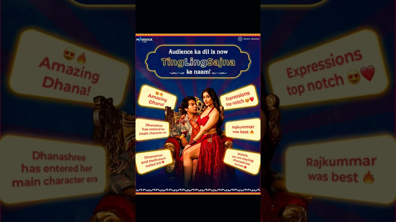 Ting Ling Sajna | Bhool Chuk Maaf | Rajkummar Rao | Dhanashree | Irshad K | Madhubanti B | Tanishk B