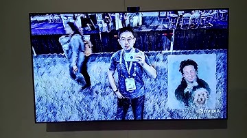 Nvidia image style transfer, in Siggraph 2017, LA