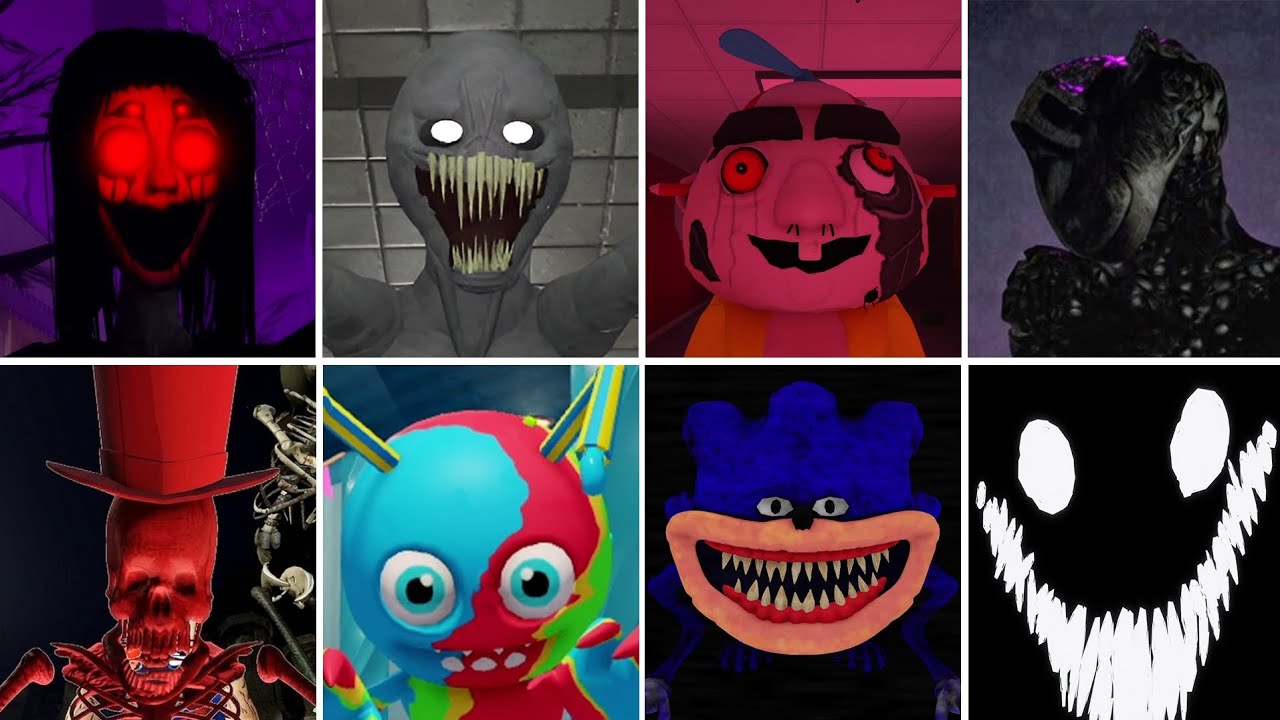 Scary Roblox Jumpscares [HORROR] Shin Tapes,Escape the Cemetery,The ...
