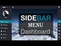 Sidebar menu dashboard template ui  side navigation bar   only using css and html