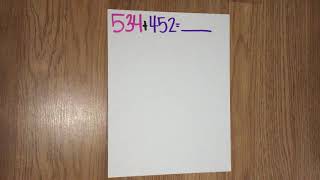 Adding using Standard Algorithm
