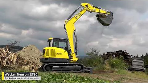 Wacker Neuson ET90 Excavator In Action