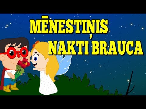 Mēnestiņis nakti brauca | Bērnu dziesmas | Latvian Folk Songs | Латышские детские песни
