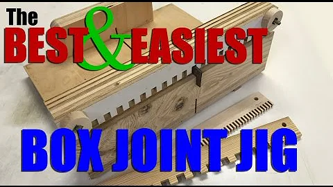 Woodworking: How to make the BEST and EASIEST box joint / finger joint jig.