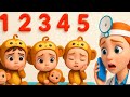 🐵🛏️ Five Little Monkeys | Jumping on the Bed Song | Fun Counting Rhyme for Kids & Toddlers 🎶