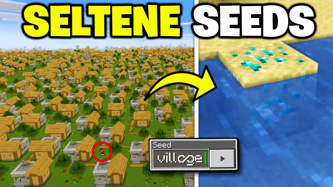 Die 10 SELTENSTEN SEEDS in MINECRAFT (Bedrock & Java)