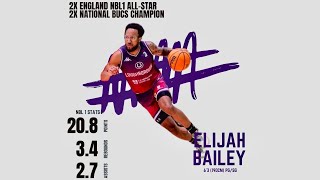 Elijah Bailey - NBL England 2024 Season Highlights - Loughborough Riders