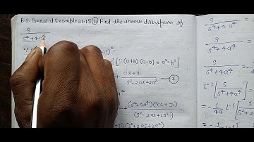 Inverse laplace transform of s/[s^(4)+4a^(4)] || B.S Grewal Example:-21.19 Question number:-02