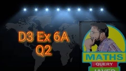 Q2 || Ex-6A || D3 || NSM || Coordinate Geometry || O