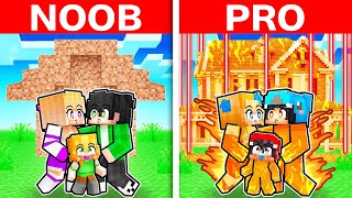 Having a NOOB vs PRO ELEMENTAL Family In Minecraft!