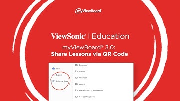 myViewBoard 3.0: Share Lessons via QR Code