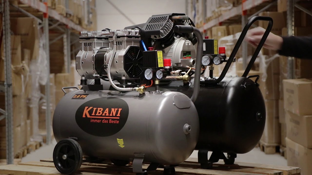 pakket Keel aankomst Kibani Silent Compressor 50L® - YouTube