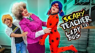 Ladybug กับ 3D Scary Teacher! Chloe และ Adrian มีวันที่