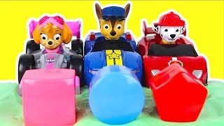 Learn shapes and colors with paw patrol toys slime for kids | toy fun