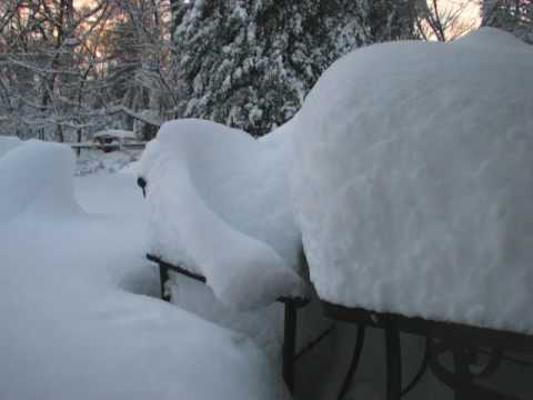 Blizzard of 2010 time lapse - 26 inches of snow!