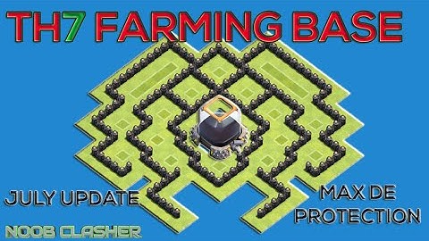 TH7 DE FARMING BASE | Protect Dark, Gold, Elixir | Clash of Clan Base Build Town Hall 7