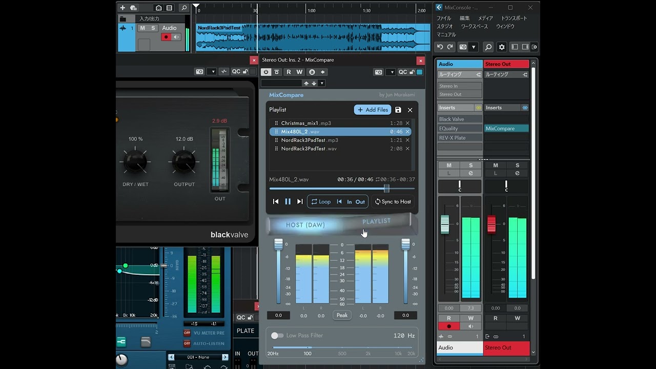 MixCompare Demo (VST4/AU/AAX Plugin) by Jun Murakami