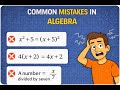 Commom Mistakes in Algebra@MathnoteswithBrian