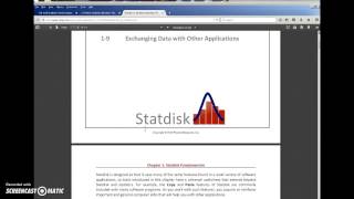 Locating Statdisk and Lab Manual