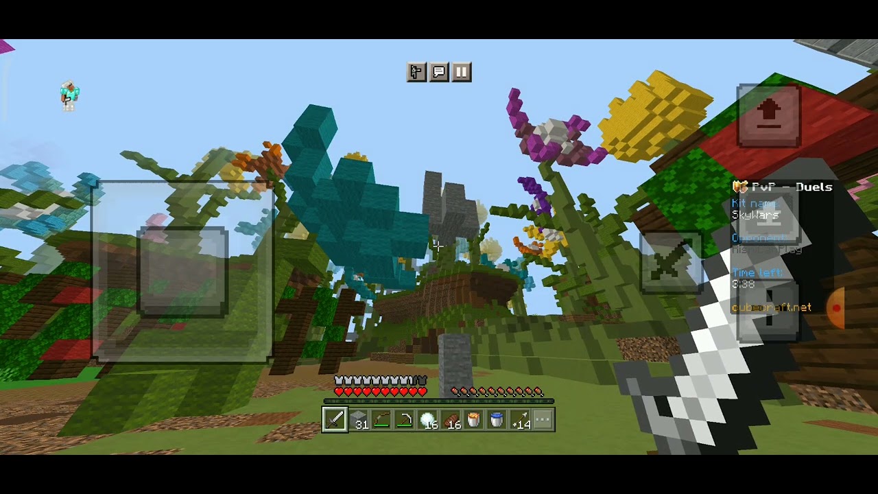 my first channel on my YouTube Minecraft PE #cubecraft - YouTube