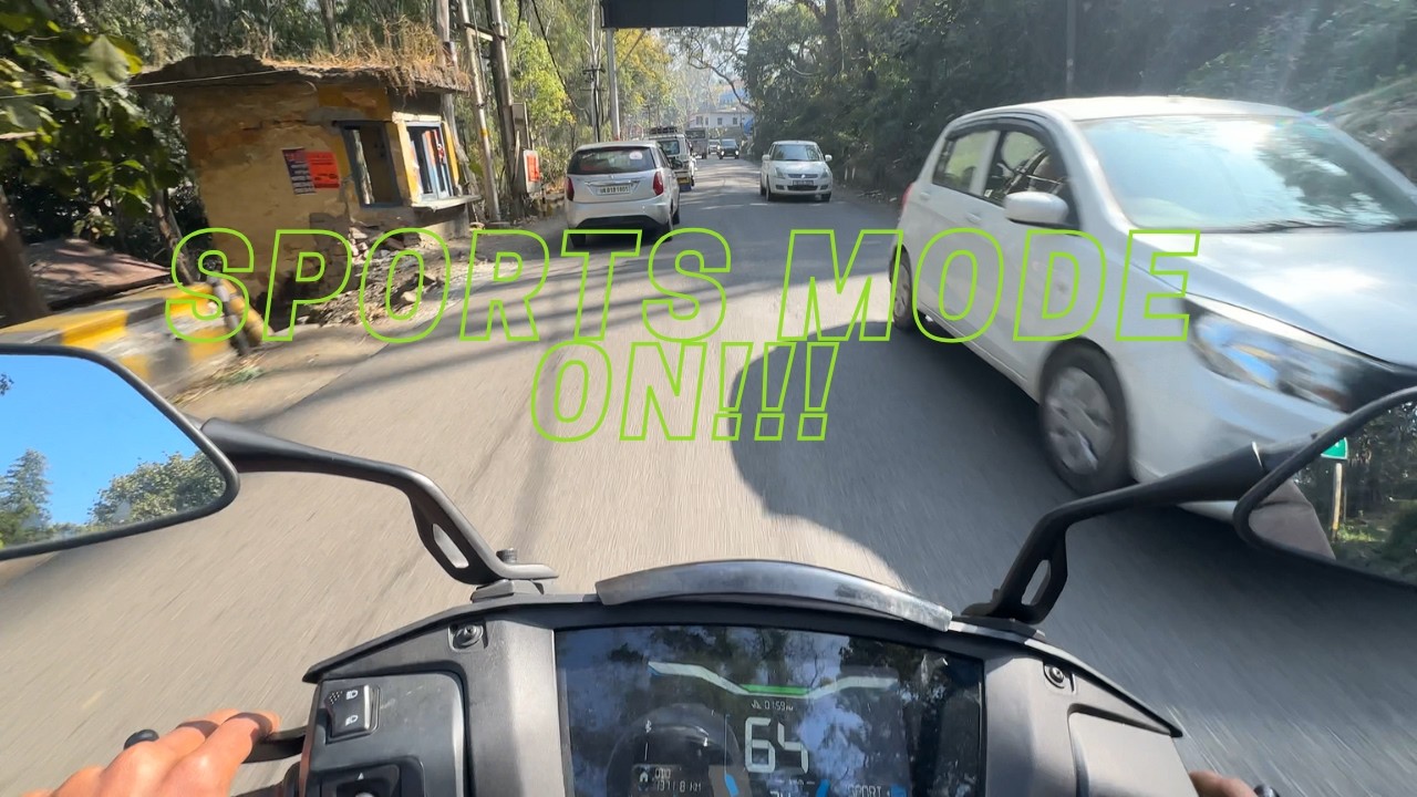 Extreme sport mode on Ather in the mountains of NAINITAL