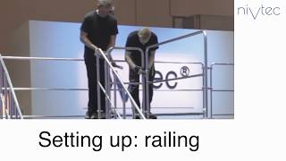 How To Set Up.. stage and stairway rails with nivtec How To Set Up.. stage and stairway rails with nivtec