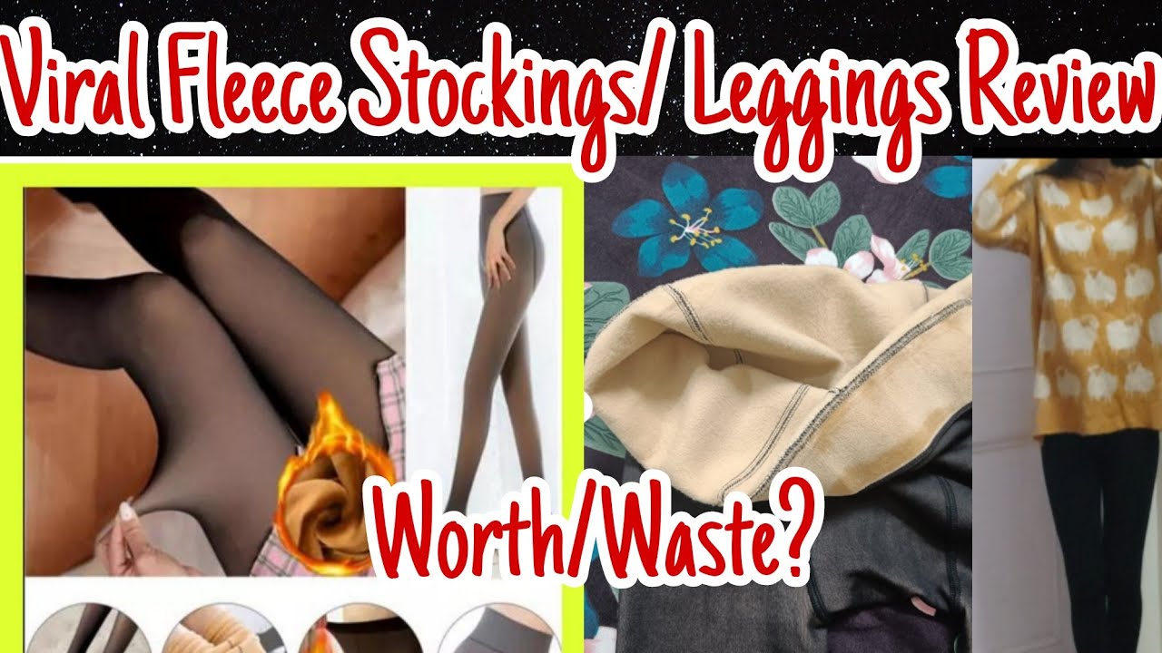 Viral Fleece Leggings / Stokings Review and Styling