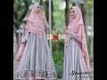 Gamis Pesta Brokat Kombinasi Satin