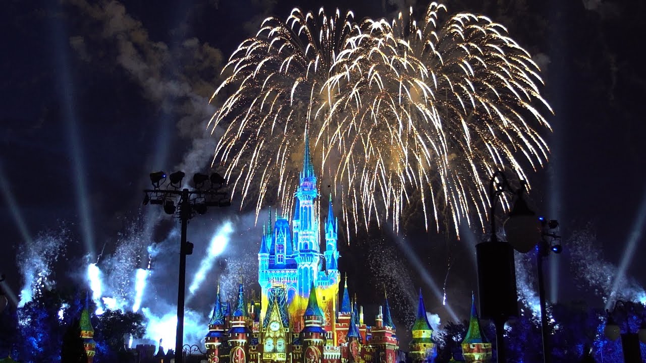 4k Happily Ever After Fireworks Plaza Garden Viewing Area 2017 Magic Kingdom Youtube