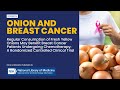 Research onions may help breast cancer patients undergoing chemotherapy  dr farrah healthy tips