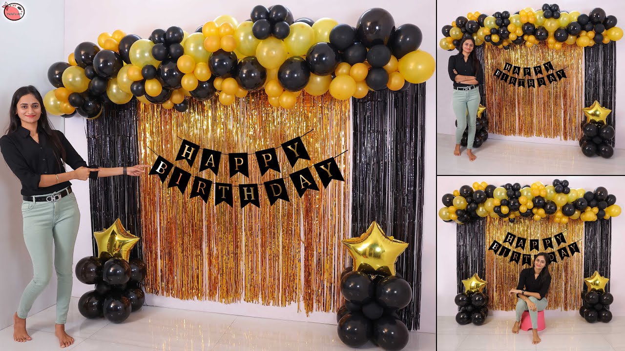 Party Propz 24 Pieces Golden Birthday Decoration Items Combo for Birthday  Decorations Materials for Boys, Girls, Wife, Husband. Price in India - Buy  Party Propz 24 Pieces Golden Birthday Decoration Items Combo