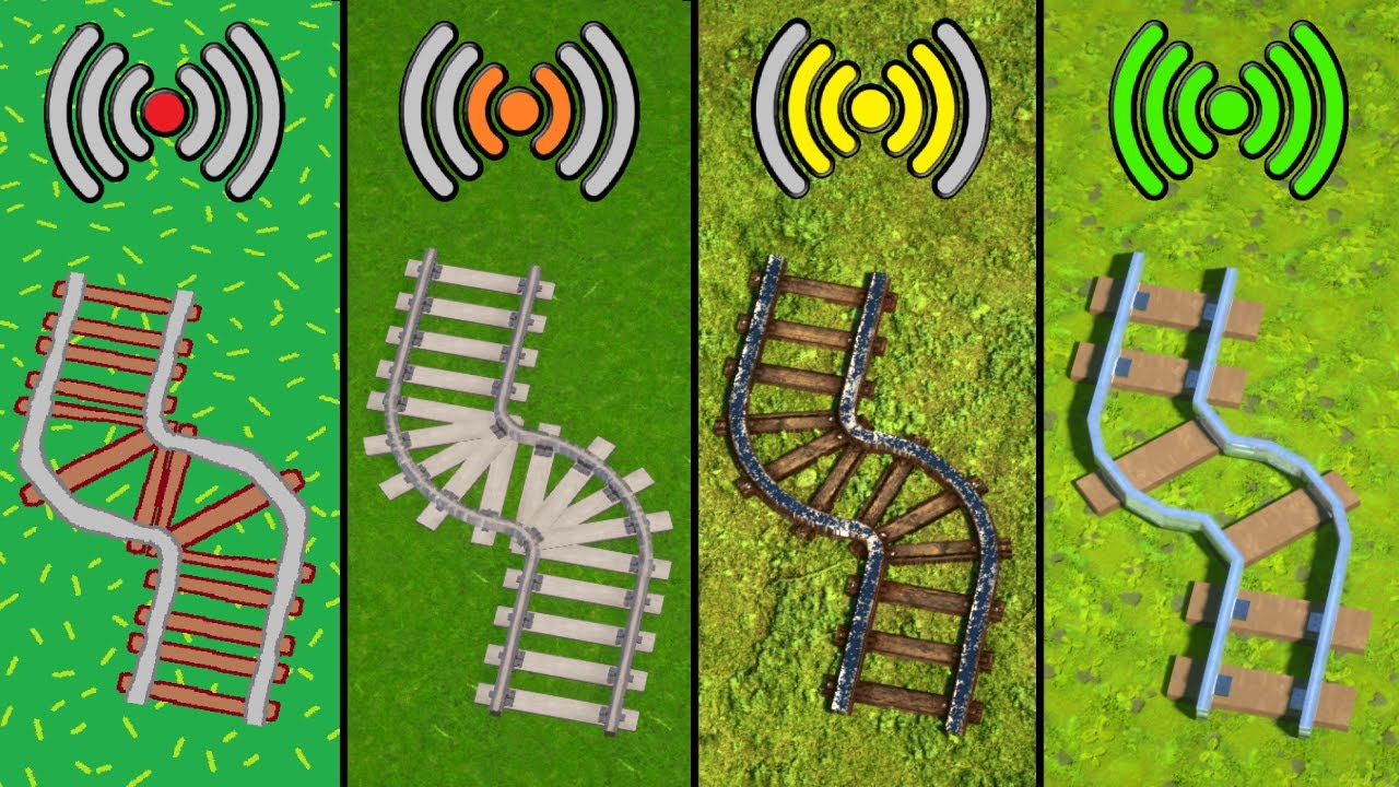 rails with different Wi-Fi in Minecraft compilation - YouTube