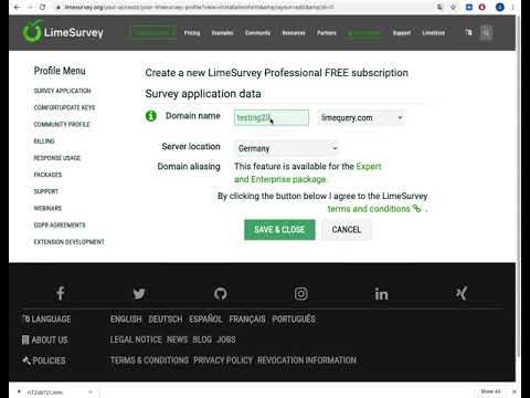 Tutorial 01  limesurvey