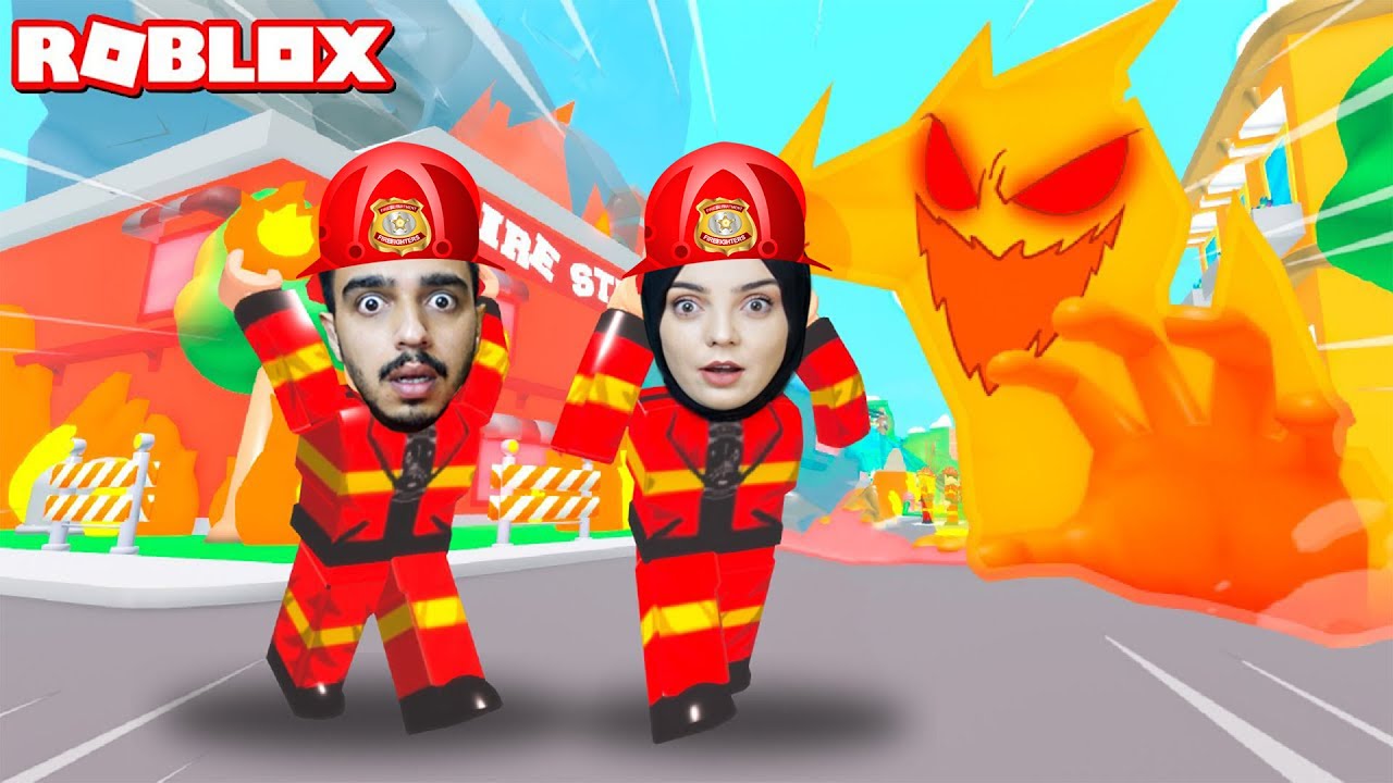 YANGIN SÖNDÜRME EKİBİ OLDUK !! 😱 Roblox Escape The Fire Station Obby ...