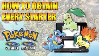 HOW TO GET EVERY STARTER IN POKEMON GOLD & SILVER 3DS