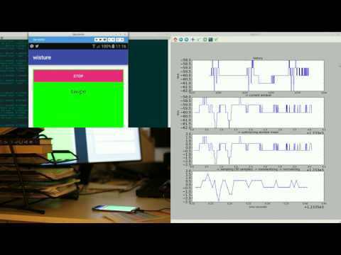 Wisture: RNN-based Learning of Wireless Signals for Gesture Recognition in Unmodified Smartphones