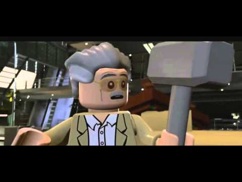 Lego Stan Lee lifts Thor's Hammer - Lego Avengers