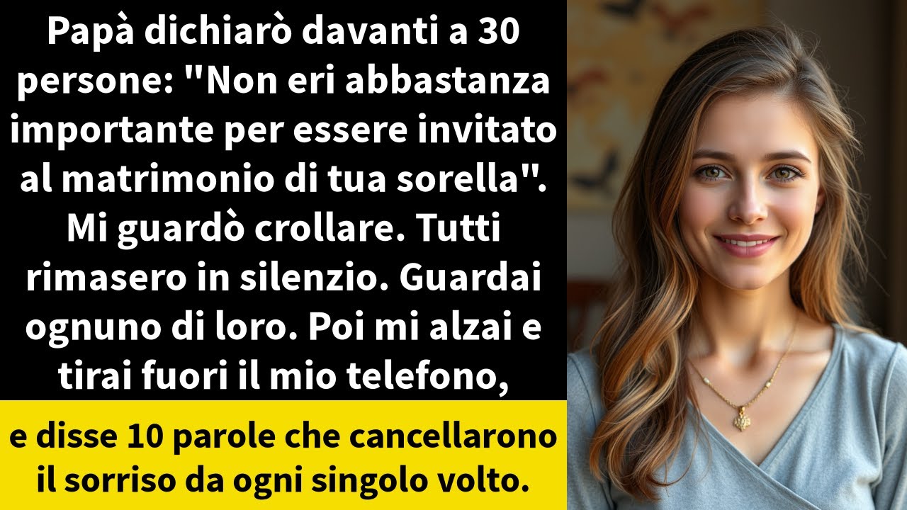 Papà dichiarò davanti a 30 persone: 