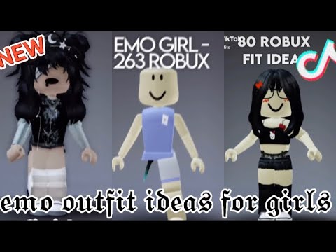 Replying to @la_team_nounours45 #800 #robux #emo #girl #outfit TikTok