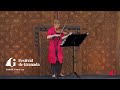 Capture de la vidéo Festival De Granada - 2022 - Isabelle Faust
