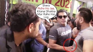 Salman Khan Gets ANGRY And Pushes His Bodyguard Shera At Being Human Gym Equipment Launch