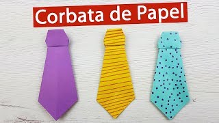 Cómo hacer una corbata de papel para el día del Padre (Origami) - YouTube