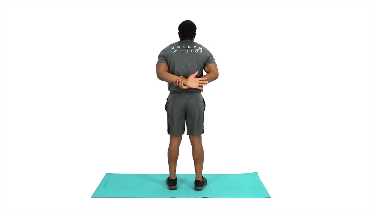 How To Do Behind The Back Elbow To Elbow Grip Stretching Demo YouTube