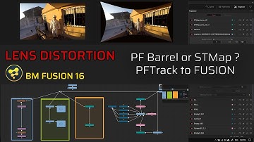 BlackMagic Fusion STMap LensDistortion PFTrack to Fusion