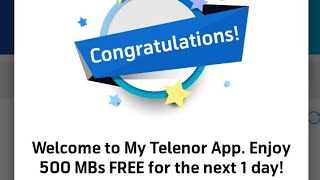 How to get free 500 Mb Through on updating My telenor App Free internet tricks, tips screenshot 5