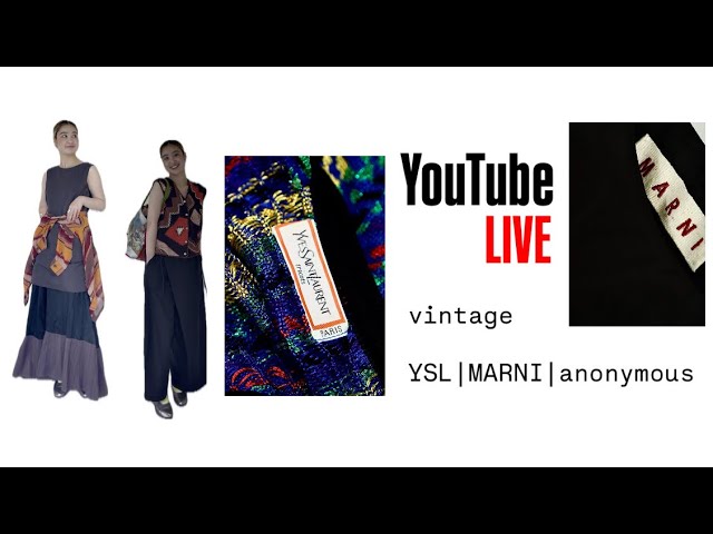 みりあん☺︎12 商品ご紹介】vintage YSL | MARNI | anonymous - YouTube